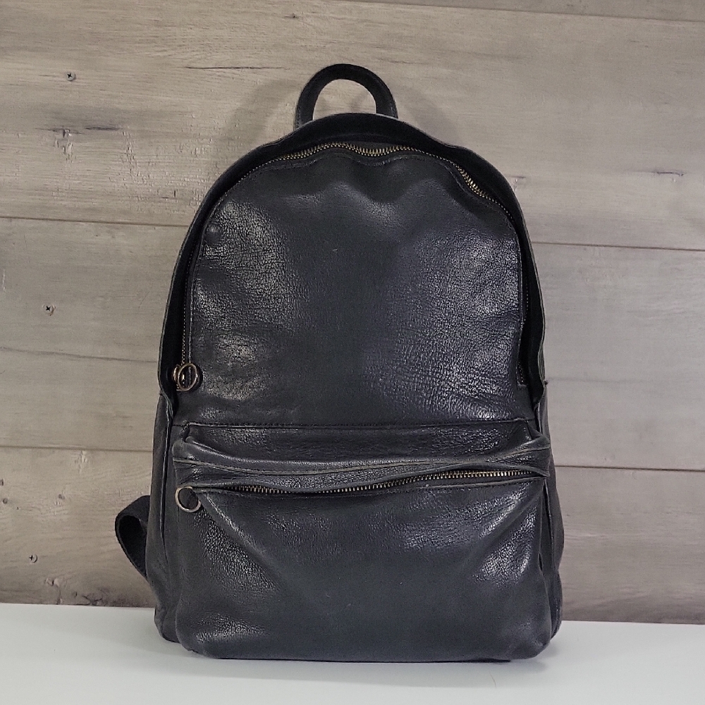 Madewell Black Leather Backpack
